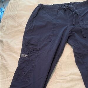 Cherokee Women's Scrub Pants- Navy, Small TALL. Soft, draw string.
